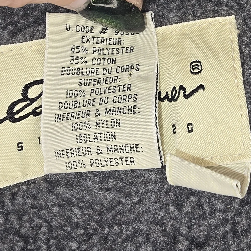 Vintage Eddie Bauer Fleece-Lined Anorak Rain Jacket In Mustard Yellow Size Med - Picture 11 of 15